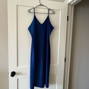 Banana Republic Royal Blue Midi Slip Dress